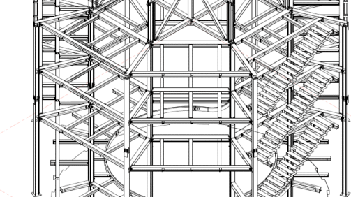 Dujų sandėlio rekonstrukcija. "Detalūs 3D modeliai konstrukcijų vizualizacijai". "Statybinių konstrukcijų projektavimas naudojant BIM technologijas"